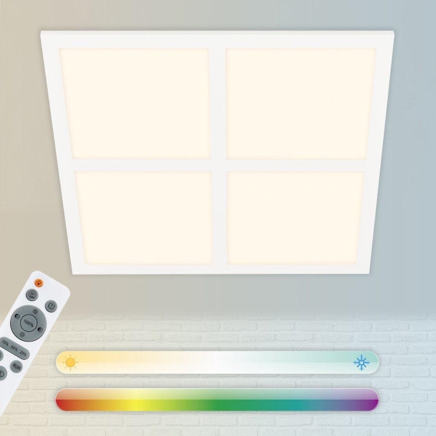 Briloner 7387-016 - Dimmbare RGBW-Deckenleuchte LED/24W/230V 3000-6500K + Fernbedienung