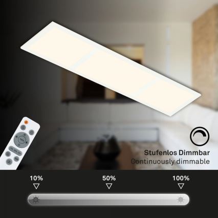 Briloner 7388-016 - Dimmbare RGBW-Deckenleuchte LED/24W/230V 3000-6500K + Fernbedienung