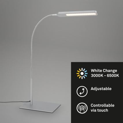 Briloner 7389-014 - Dimmbare, flexible LED-Tischleuchte mit Touch-Funktion SERVO LED/8W/230V 3000/4000/6500K