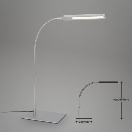 Briloner 7389-014 - Dimmbare, flexible LED-Tischleuchte mit Touch-Funktion SERVO LED/8W/230V 3000/4000/6500K