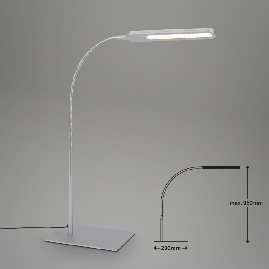 Briloner 7389-014 - Dimmbare, flexible LED-Tischleuchte mit Touch-Funktion SERVO LED/8W/230V 3000/4000/6500K