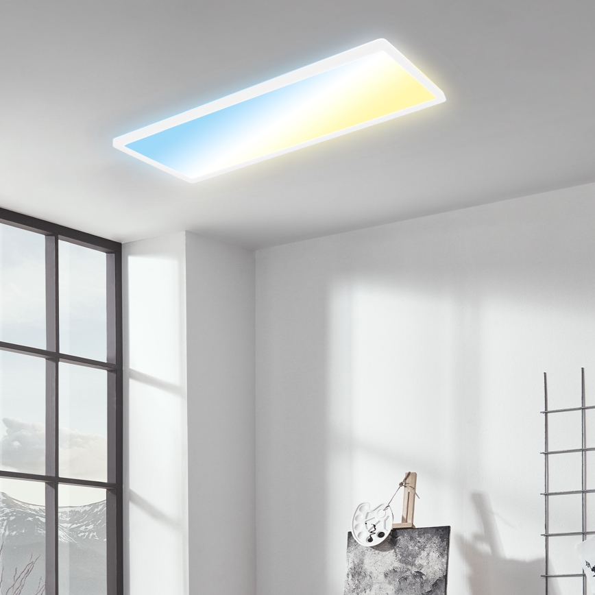 Briloner 7403-016 - Dimmbare LED-Deckenleuchte SLIM LED/23W/230V 2700-6500K + Fernbedienung