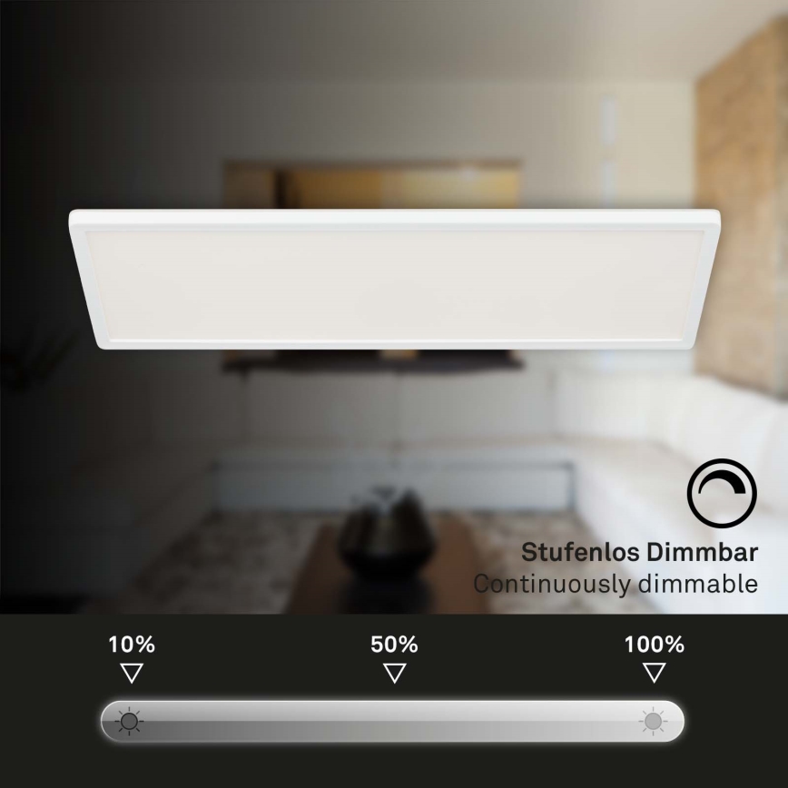 Briloner 7403-016 - Dimmbare LED-Deckenleuchte SLIM LED/23W/230V 2700-6500K + Fernbedienung