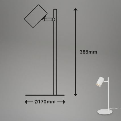 Briloner 7408-016 - Tischleuchte RETRO 1xGU10/9W/230V weiß