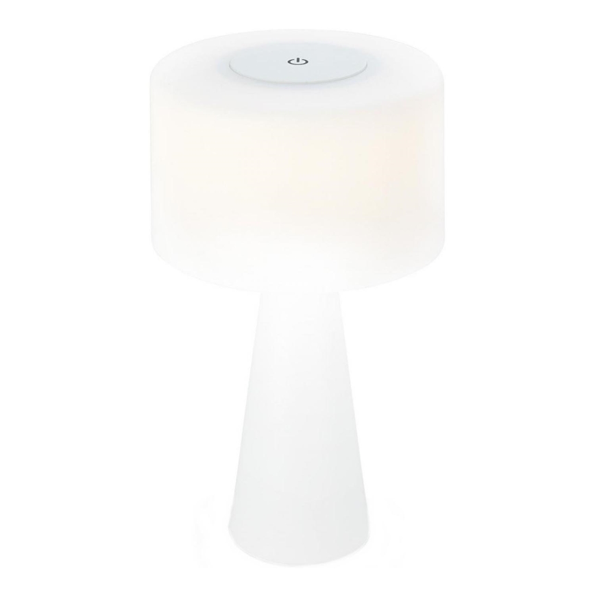 Briloner 7420016 - Dimmbare, aufladbare LED-Touch-Tischleuchte für den Außenbereich LED/4W/5V IP44 3000K weiß