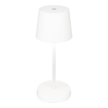 Briloner 7423016 - Dimmbare, aufladbare LED-Outdoor-Tischleuchte LED/2,6W/5V 2000mAh IP44 weiß
