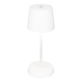 Briloner 7423016 - LED dimmbare wiederaufladbare Außen-Tischlampe LED/2,6W/5V 2000mAh IP44 weiß
