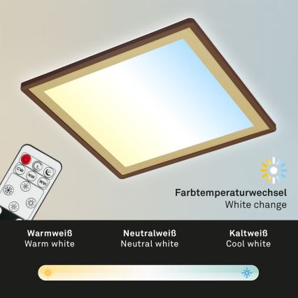 Briloner 7459-417 - LED dimmbares Deckenleuchte DECO LED/24W/230V 2700-6500K + Fernbedienung