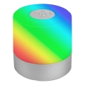 Briloner 7462014 - LED RGB Aufladbare Outdoor-Tischleuchte LED/1,5W/5V IP44 1200 mAh matt Chrom