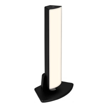 Briloner 7474-015 - LED dimmbare, berührungsaktivierte, wiederaufladbare Outdoor-Tischlampe 2in1 LED/7W/5V 2x2200 mAh USB 3000K IP44 schwarz