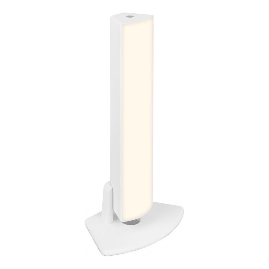 Briloner 7474-016 - Dimm- und aufladbare LED-Outdoor-Tischleuchte mit Touch-Funktion 2-in-1 LED/7W/5V 2200 mAh USB 3000K IP44 weiß