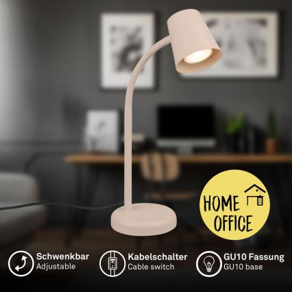 Briloner 7476-011 - Tischlampe SKRIVA 1xGU10/9W/230V beige