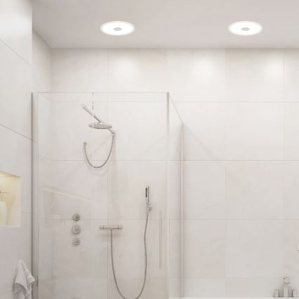 Briloner 7481019 - LED-Einbauleuchte für Badezimmer LED/12W/230V 3000/4000/6500K IP44 weiß