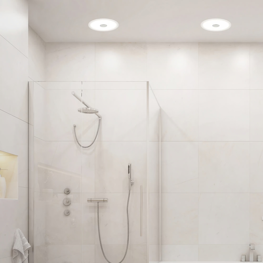 Briloner 7481019 - LED-Einbauleuchte für Badezimmer LED/12W/230V 3000/4000/6500K IP44 weiß