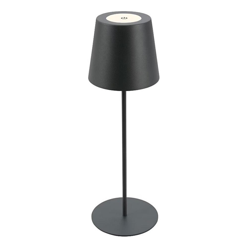 Briloner 7508015 - Dimmbare, aufladbare LED-Outdoor-Tischleuchte 2-in-1 LED/2,5W/5V IP44 anthrazit