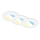 Briloner 7598036 - SET 3x LED-Einbauleuchte für Badezimmer LED/4,9W/230V IP44 2700/4000/6500K weiß