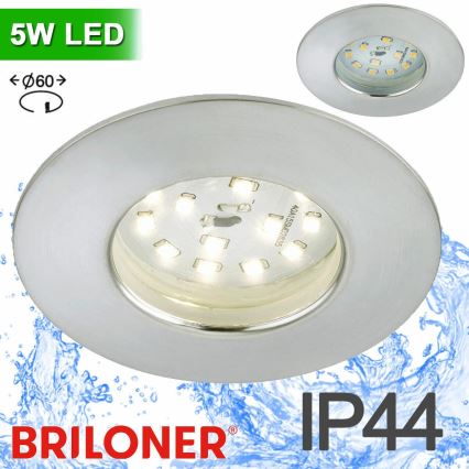 Briloner 8311-019 - LED-Einbauleuchte für Badezimmer LED/5W/230V IP44