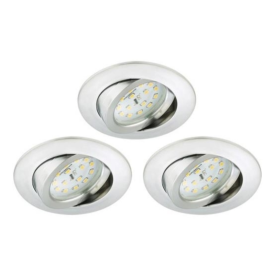 Briloner 8312-039 - SET 3x LED-Einbauleuchte für Badezimmer LED/5W/230V IP23