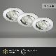Briloner 8312-039 - SET 3x LED-Einbauleuchte für Badezimmer LED/5W/230V IP23