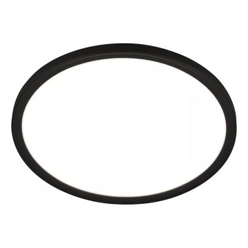 Briloner - LED-Badezimmer-Deckenleuchte mit Bewegungsmelder MOVE LED/18W/230V IP44 Ø 29 cm schwarz