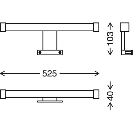 Briloner - LED Badezimmerspiegelbeleuchtung SPLASH LED/10W/230V IP44