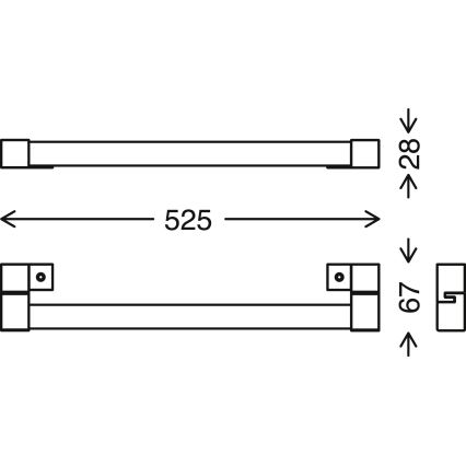 Briloner - LED Badezimmerspiegelbeleuchtung SPLASH LED/10W/230V IP44
