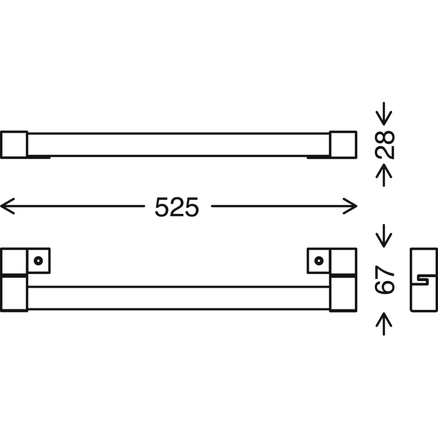 Briloner - LED Badezimmerspiegelbeleuchtung SPLASH LED/10W/230V IP44