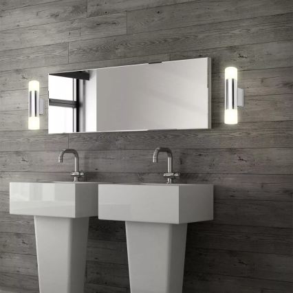 Briloner - LED-Badezimmer-Wandleuchte 2xGU10/4,8W/230V IP44 3000K glänzender Chrom