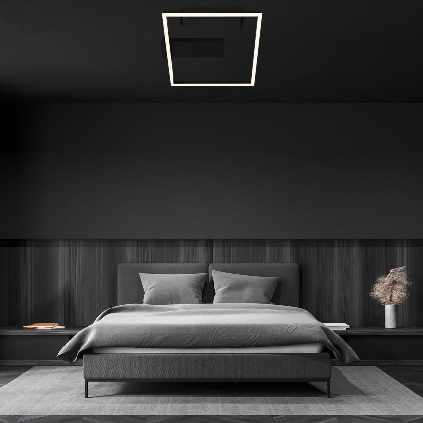 Briloner - LED Deckenleuchte FRAME LED/14W/230V 3000K 30x32 cm schwarz
