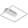 Briloner - LED-Deckenleuchte mit Bewegungs- und Dämmerungssensor FRAME LED/14W/230V 3000K 30x32 cm matt-chrom