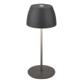 Briloner - LED, dimmbar, wiederaufladbar, mit Touch-Bedienung, Außen-Tischleuchte MINI LED/2,5W/5V IP44 1800 mAh Anthrazit