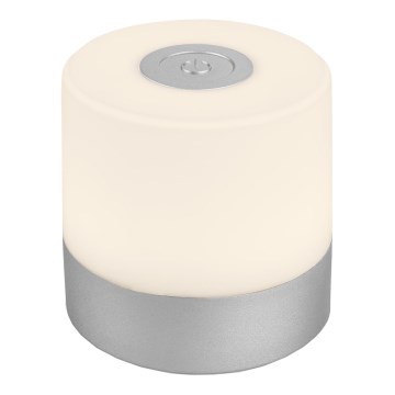 Briloner - LED, dimmbar, wiederaufladbar, Touch-Außen-Tischleuchte LED/2W/5V 2700K IP44 1200 mAh mattchrom