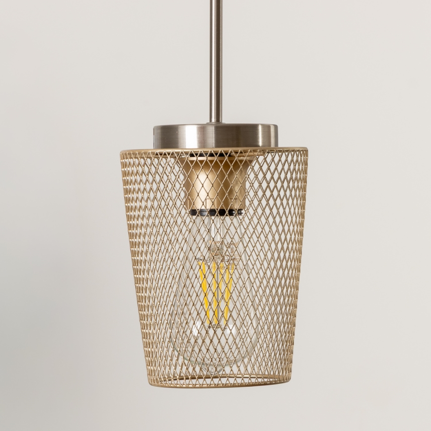 Briloner - Netzkabel mit Lampenkorb SEVENTIES Schwarz/Gold