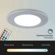 Briloner - SET 3x LED RGBW Dimmbare, abgehängte Badezimmer-Deckenleuchte LED/4,8W/230V 3000-6500K IP65 + Fernbedienung