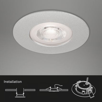 Briloner - SET 3x Dimmbare LED-Leuchte für das Badezimmer LED/4,9W/230V IP44