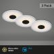 Briloner - SET 3x LED-Deckenleuchte für das Badezimmer LED/6W/230V IP44 schwarz