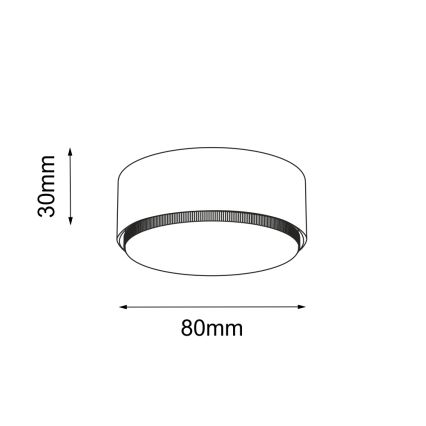 Brosline - Spotleuchte 1xGX53/9W/230V weiß