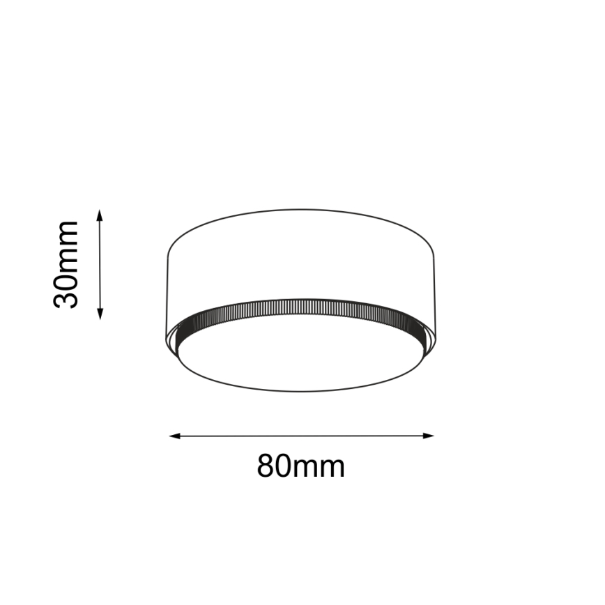 Brosline - Spotleuchte 1xGX53/9W/230V weiß