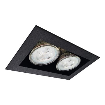 Brosline - Einbauleuchte 2xGU10/10W/230V schwarz