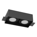 Brosline - Einbauleuchte 2xGU10/18W/230V schwarz