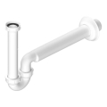 Bruckner - Becken-/Bidet-Siphon niedrig DN40 weiß