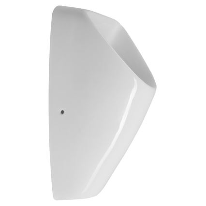 Bruckner - Urinal SCHWARN, hinterer Zulauf und hinterer Ablauf, mit integriertem Spülventil 6 V DC, weiß