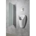 Bruckner - Urinal SCHWARN, hinterer Zulauf und hinterer Ablauf, mit integriertem Spülventil 6 V DC, weiß