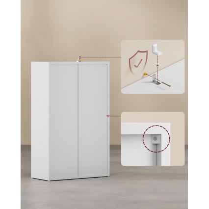 Bücherregal DOVARO weiß