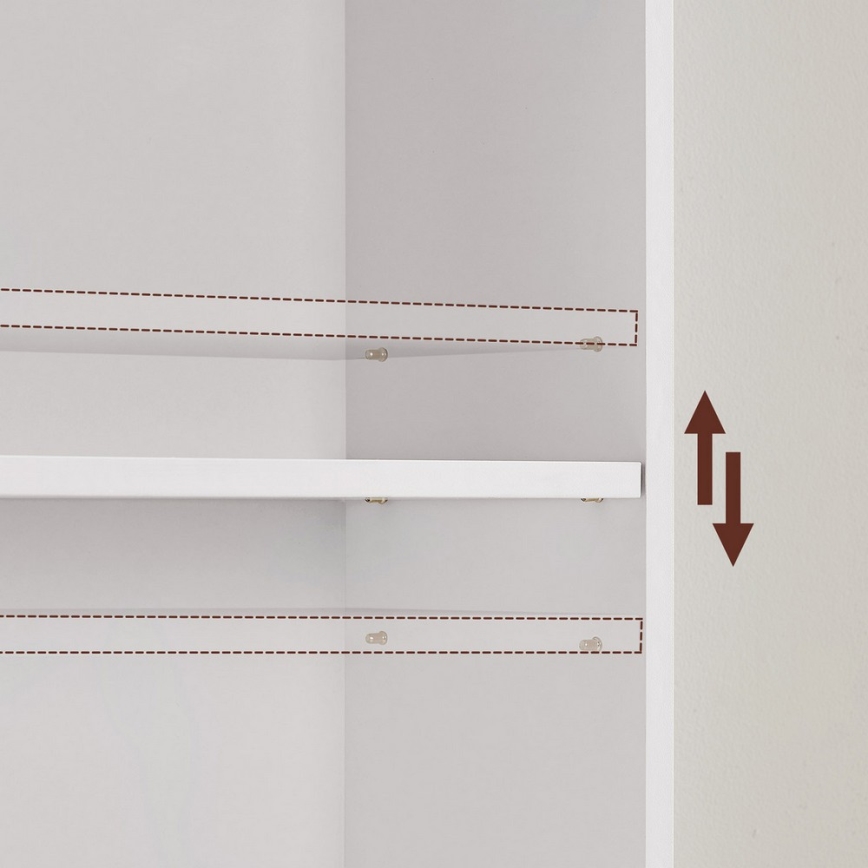 Bücherregal DOVARO weiß