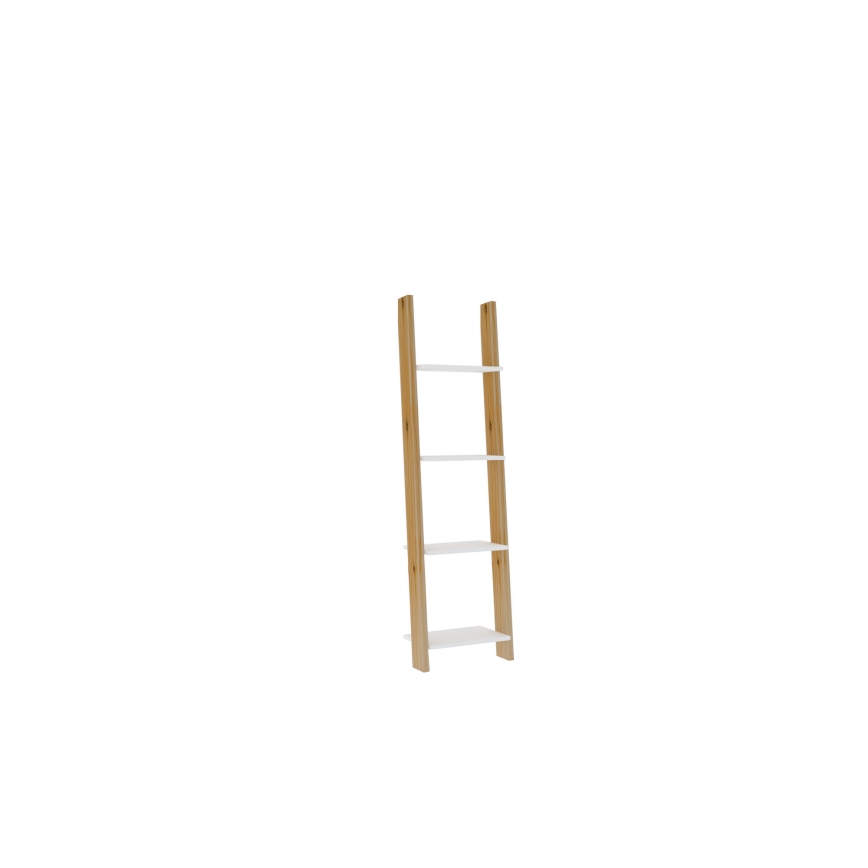 Bücherregal FAYKO 170x49 cm beige/weiß