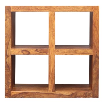 Bücherregal GANI 90x90 cm Massivholz/Palisander