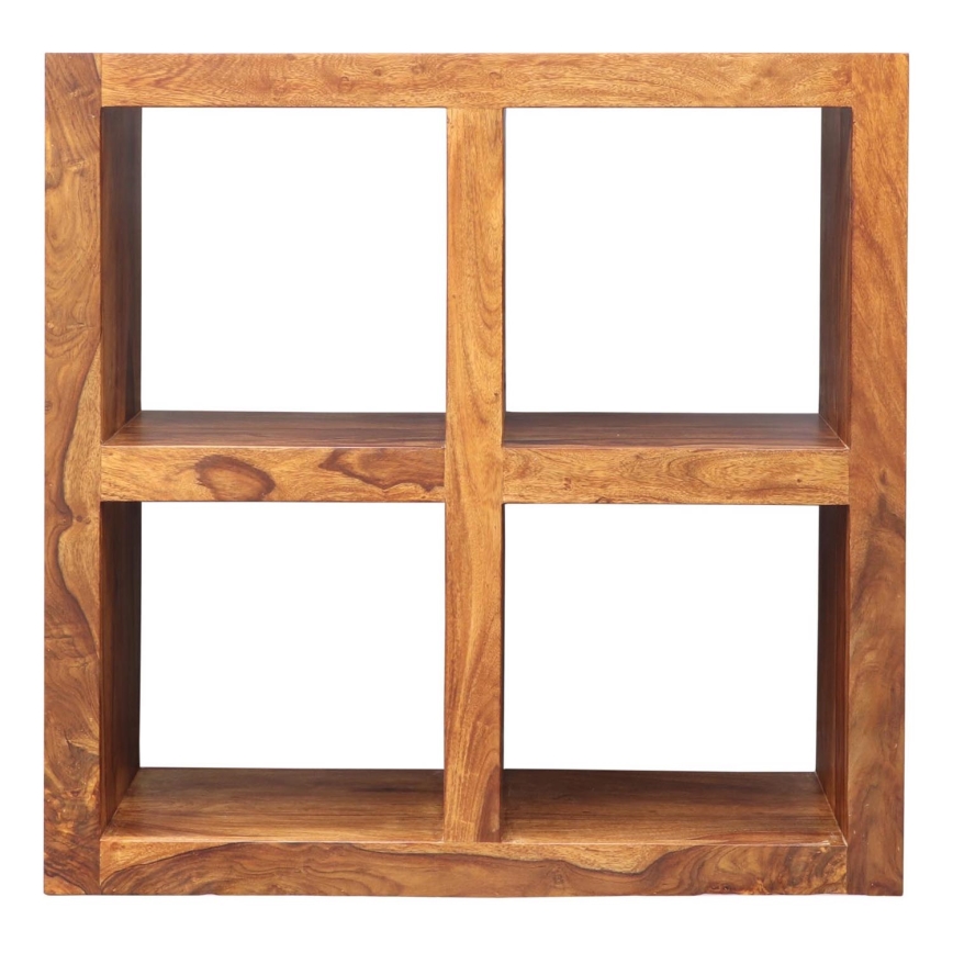 Bücherregal GANI 90x90 cm Massivholz/Palisander