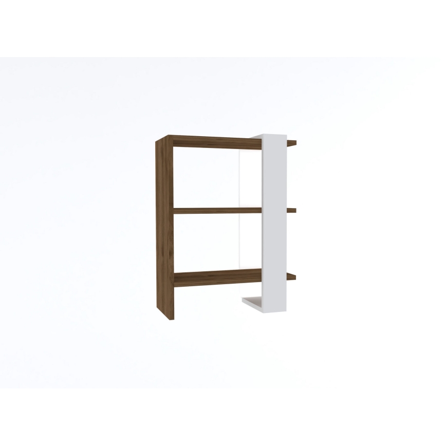 Bücherregal GAYE 70x51,8 cm weiß/braun