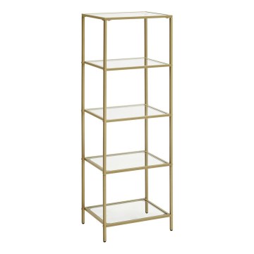 Bücherregal GLASY in Gold